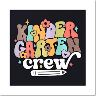 Back To School Kindergarten Crew Posters and Art